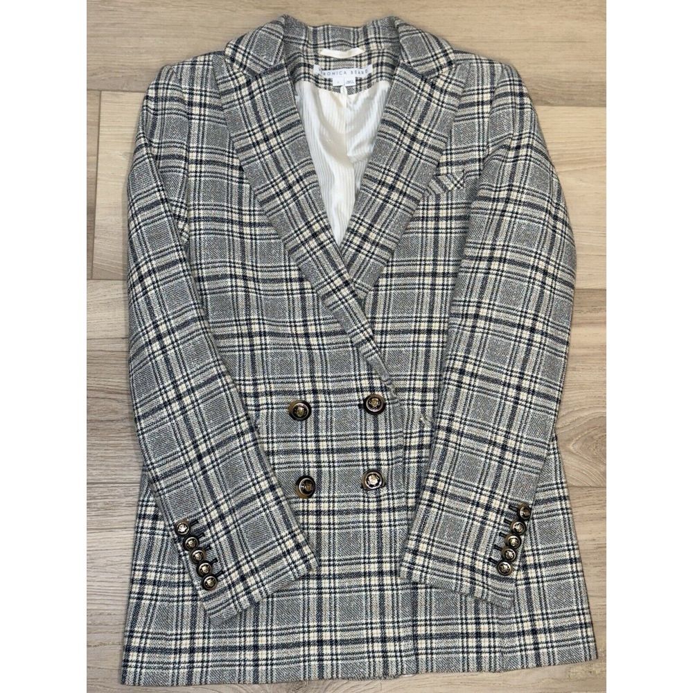 Veronica Beard | Oria Dickey Jacket | in Navy & Ivory | Sz. 2 - Picture 2 of 10